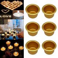 10PC Candles Container Round Metal Candle Cups Reusable  Silver DIY Candle Making Trays Candlestick Essory