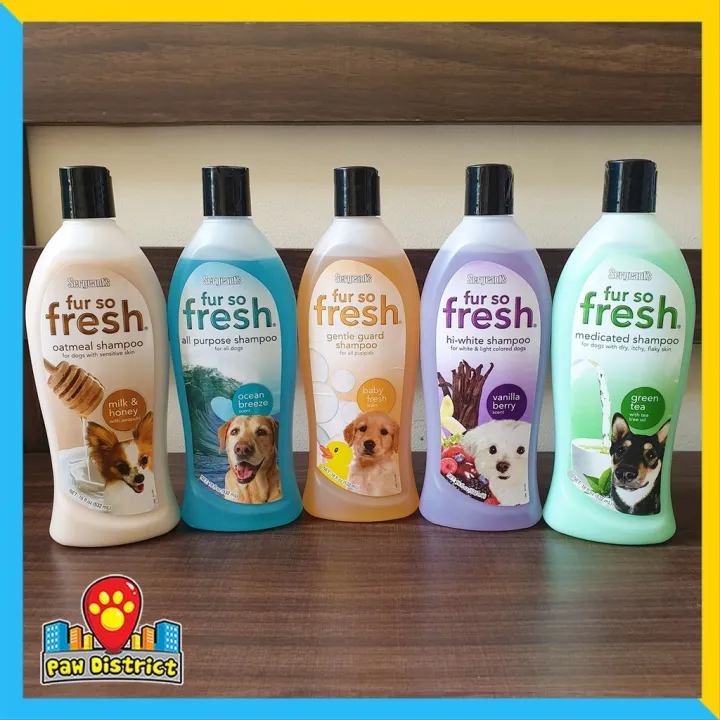 ۞☸ Sergeant's FUR SO FRESH Dog and Cat Shampoo 532ml 7 variants