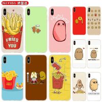 ☈☎♀ Soft Case For iPhone 13 12 11 Pro X XS Max XR 6 7 8 G Plus SE 2020 Mini Cover Food cute brown potato