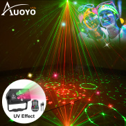 Auoyo đèn led nháy theo nhạc đèn sân khấu bay phòng theo nhạc 3D đèn phòng