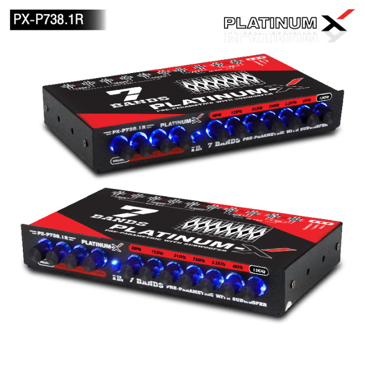 platinum-x-ปรีแอมป์-7แบนด์-รุ่นใหม่-738-1r-737max-ซับแยกอิสระ-แต่งเสียงได้ดีบิดติดมือ-ปรีปรับเสียง-ปรีแอมป์-ปรี-แอมป์-เครื่องเสียงรถยนต์