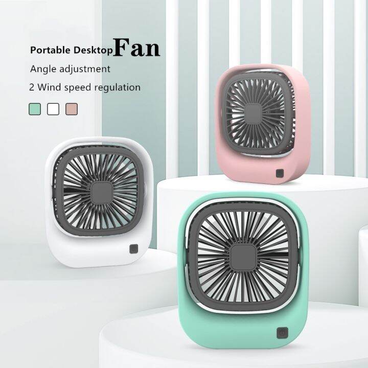 Cooler Portable USB Rechargeable Handheld Fan Candy Color Cooling Quiet