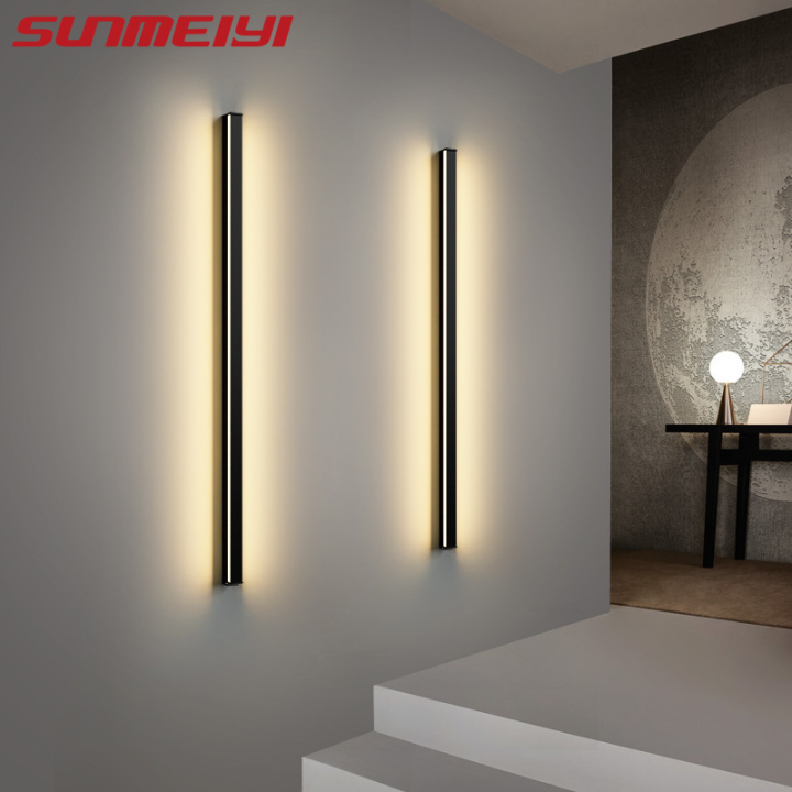 SUMEIYI Modern 60/80/100/120cm LED Wall Lights Dimming Switch Bedroom ...