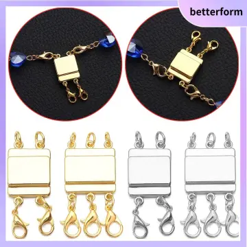 Strands Clasps Magnetic Necklace Connector Layering Magnetic Necklace Clasp