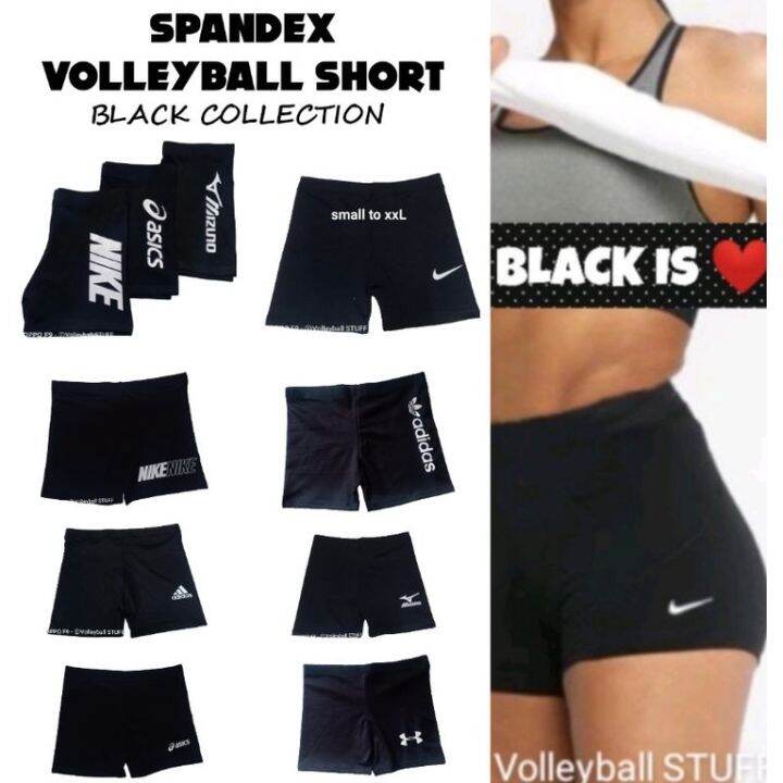 Spandex Volleyball SHORT(BLACK COLLECTION)tiktok shortboylegsport short