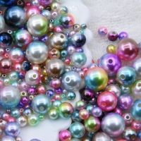 3-12mm Mix Size 20g/pack Beads with Hole Plastic ABS Loose Pearl Beads Series for DIY Nail Art Decorations Jewelry Craft Making Beads