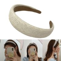 Menenun Hairband Katun dan Linen Dikepang Ikat Kepala untuk Rias Wajah Wanita