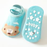 ۩﹊﹍  Lawadka 0-3Years Newborn Baby Girls Boys Socks Non Slip Cotton Cartoon Kids Socks For Boys Girls Toddler Floor Sock One Pairs