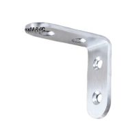 ₪❈ 4pcs Stainless Steel Furniture Corner Brackets and Screws Furniture Hardware Fittings 90 Degrees Connection Accessories (50x50x)