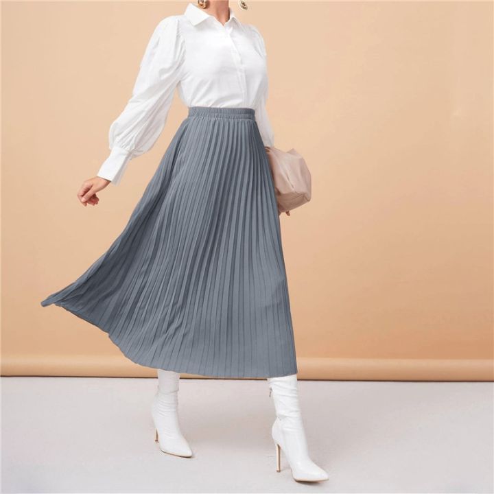 cc-and-new-fashion-womens-waist-pleated-color-half-length-elastic-skirt-promotions