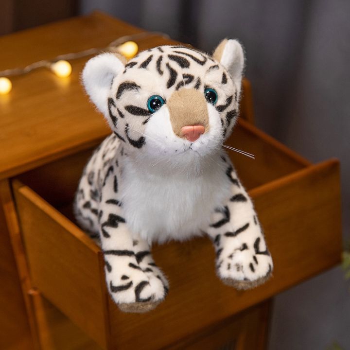 43cm-ตุ๊กตาการ์ตูนจำลองของเล่นน่ารัก-plush-เสือดาวหิมะตุ๊กตาหมอนแฟนซีแต่งบ้านน่ารักนุ่มเป็นของขวัญสำหรับเทศกาลวันเกิด