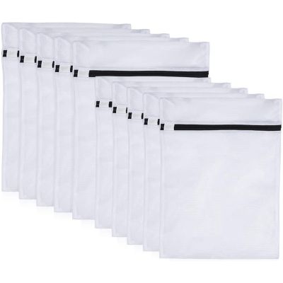 10 Pack Washing Machine Laundry Bags, Zippered Mesh Laundry Bags, Laundry Bags for Blouses, Bras, Hosiery(5S+5L)