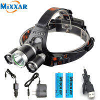 ZK20 LED Headlamp Waterproof Light CampingFishing Head Light Powerful Adjustable Head Lamp Use 18650 Battery