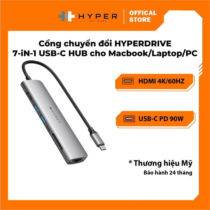 HyperDrive SLAB 7-in-1 USB-C Hub –