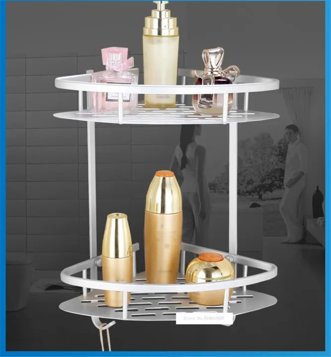 Bathroom Wall Mounted Organizer Aluminum Rack Lazada PH