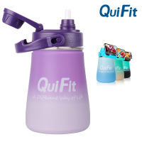 ขวดน้ำ1L Quifit สแตนเลสขวดเครื่องดื่มกีฬาหุ้มฉนวน32ออนซ์-ขวดน้ำฉนวนสุญญากาศผนังสองชั้น