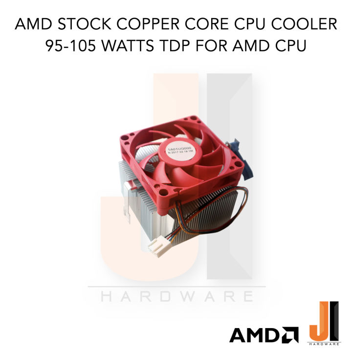 พัดลม-cpu-amd-stock-copper-core-cpu-cooler-รองรับ-socket-fm1-fm2-2-am2-2-am3-3-am4-ของใหม่ไม่มีกล่องสภาพดี