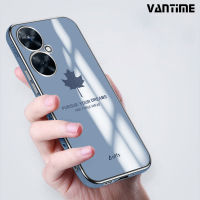 Vantime สำหรับ Huawei Nova 11 10 Pro 11i เคส 6D ชุบใบเมเปิ้ลป้องกันกล้องกรอบสี่เหลี่ยมกันกระแทกฝาหลังแบบอ่อน