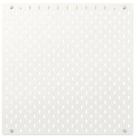 SKÅDIS Pegboard, white 56x56 cm (สกัวดิส แผ่นเส้นใยไม้อัด, ไม้ 56x56 ซม.)