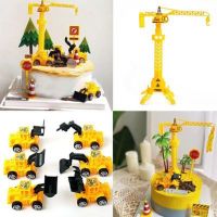 Engineering Digging Machine Toppers Happy Birthday Kids Boys