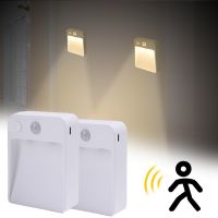 ▣ LED Light-controlled Light Night Light Human Motion Body Sensor Stairs Wall Lamp Energy-saving Bedside Lamp Indoor Night Light