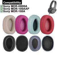 ที่ปิดหูกันหนาวซ่อมแซมชิ้นส่วนสำหรับ Sony MDR-H600A 100A ที่ครอบหูแผ่นรองหูฟังอุปกรณ์เสริมปลอกหมอนหูฟัง