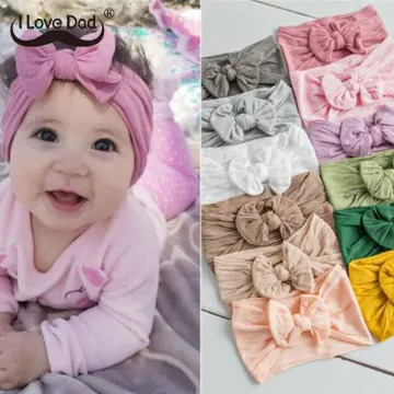 3Pcs/Set Sweet Crown Bow Baby Headbands For Girls Lace Flower Elastic  Newborn Hair Band Headwraps Baby Hair Accessories