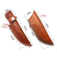 、‘】【 Hunt  Sheath Holster Leather Sheath Holder Belt Loop Case Flashlight Case Straight  Tool Camp Outdoor Carry