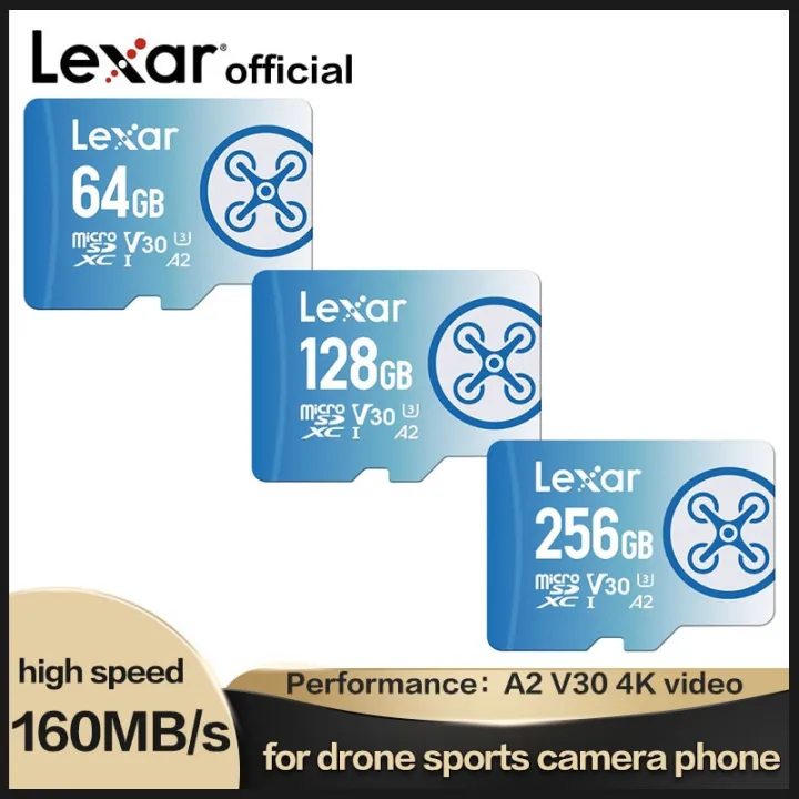 Lexar FLY Memory Card 256GB 128GB 64GB A2 Micro SD Card Read 160M/S