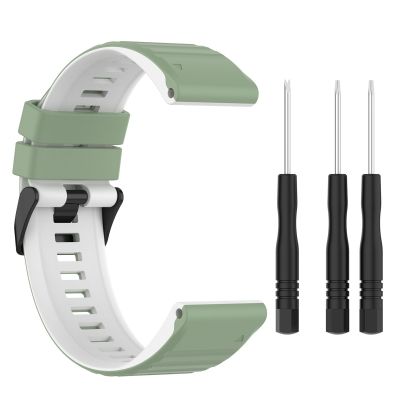 ☽ 22mm Silicone Watch Band Wristband Waterproof Wrist Strap for Garmin Fenix 6 GPS 87HC