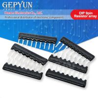 10pcs DIP exclusion Network Resistor array 9pin 47 100 220 330 470 510 680 1K 1.2K 1.5K 2K 2.2K 3.3K 4.7K 5.1K 5.6K 10K 100K ohm WATTY Electronics