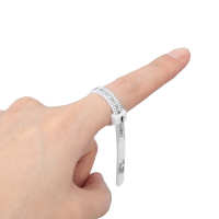 ：》《{ Finger Size Measuring Tool Plastic Finger Sizer  Clear Scale For Proposal Ring For Wedding Ring