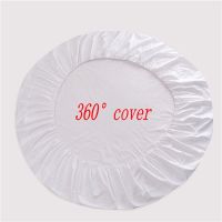 Round Elastic Fitted Sheet Solid Color Home Bed Sheets Cotton Bed Linen Theme hotel round bed sheets