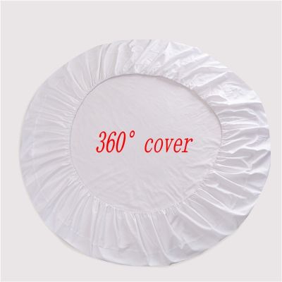 Round Elastic Fitted Sheet Solid Color Home Bed Sheets Cotton Bed Linen Theme hotel round bed sheets