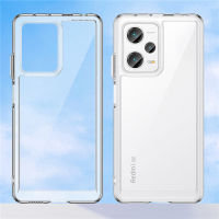 สำหรับ Xiaomi Redmi Note 12 Pro Plus/Note 12 Pro + เคสโทรศัพท์มีสีสันหรูหราขอบซิลิโคนนิ่มเคสโปร่งใสกันกระแทกกันกระแทกป้องกันเลนส์กล้อง T1-4ด้านหลัง