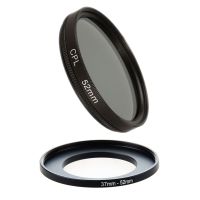 2 Pcs Accessories: 1 Pcs Camera Lens Filter Step Up Ring 37Mm to 52Mm Adapter &amp; 1 Pcs 52Mm Circular Polarising CPL Filter, for Canon 650D 700D Nikon