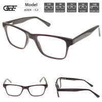 ?กรอบแว่นตา GEZE รุ่น A004-C2 เต็มกรอบสีเทาอมน้ำตาล Vintage น้ำหนักเบา ใส่สบาย?ใส่ได้ทั้งหญิง-ชาย (บริการตัดเลนส์สายตาราคาถูก)