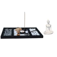 Yoga Pose Sculpture With Incense Holder Meditation Accessories Decor Calming Room Decor Chinese Ornament For Relaxation Shelf Decorations For Living Room Home richly