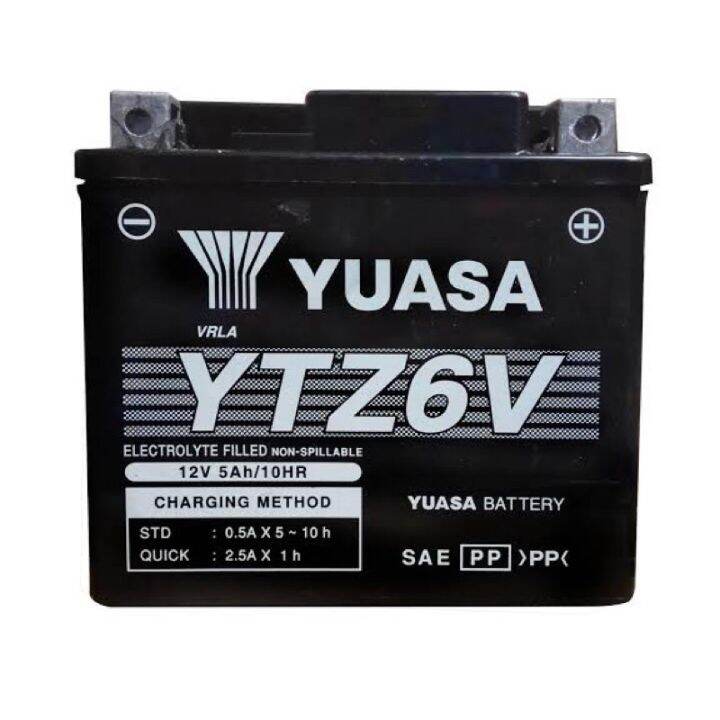 ORIGINAL YUASA YTZ6V MOTORCYCLE BATTERY HONDA CLICK NMAX V2 Lazada PH