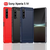 （ใหม่）สำหรับปก Sony X Peria 5 IV กรณีสำหรับ Sony X Peria 5 IV ปกกันชนกันกระแทก TPU คาร์บอนไฟเบอร์กรณีสำหรับ Sony X Peria 5 IV F Undas