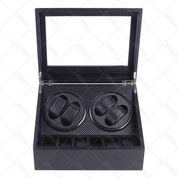 watch-winder-4-เรือน-กล่องหมุนนาฬิกา-เก็บนาฬิกา-ตู้เก็บนาฬิกา-auto-watch-box-ที่เก็บนาฬิกา-ล็อตใหม่ล่าสุด