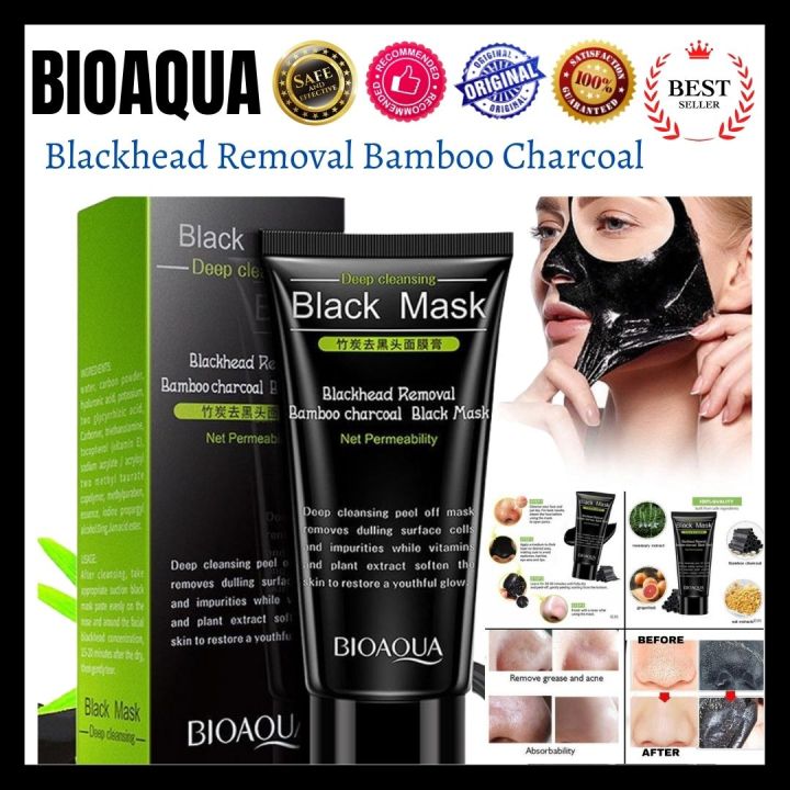 Bioaqua Bamboo Charcoal Black Mask Face Skin Care Blackhead Remover