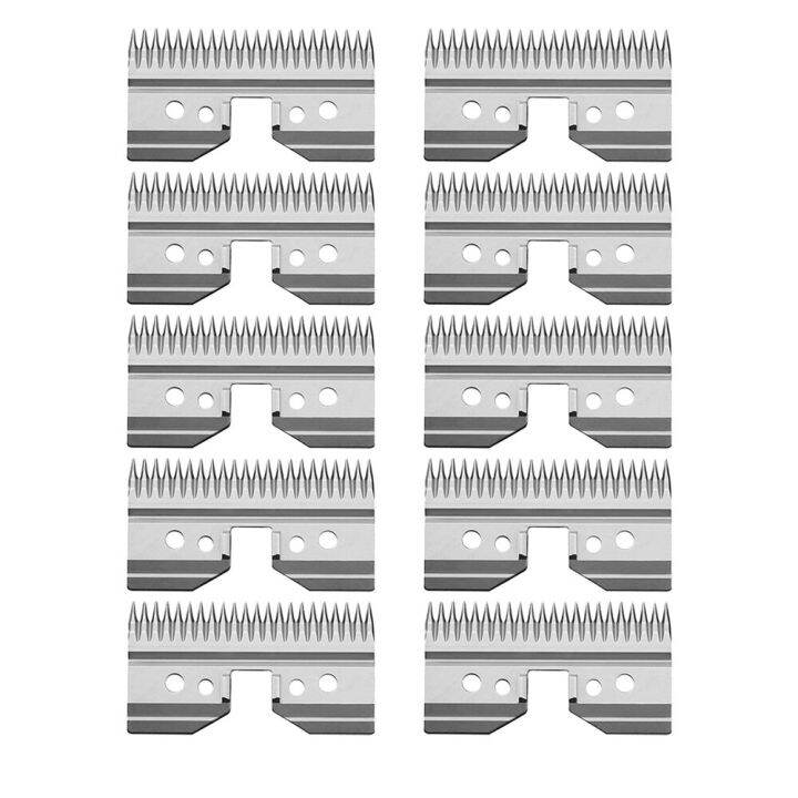 ใบมีดเปลี่ยนโลหะ10ชิ้น-ล็อตสำหรับ-andis-oster-wahl-km-เครื่องเล็มฟีด-a5แบบรวดเร็ว-a5ใบมีดเคลื่อนย้ายได้กรรไกรตัดเล็บ
