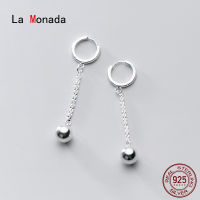 La Monada Ball Hanging Hoop Earrings For Women Silver 925 Fine Women Earrings Jewelry Minimalist Women Hoop Earrings 925 Silver