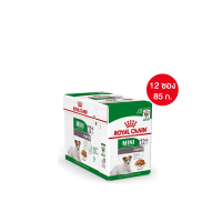 [ยกกล่อง 12 ซอง] Royal Canin Mini Ageing 12+ Pouch Gravy อาหารเปียกสุนัขสูงวัย พันธุ์เล็ก อายุ 12 ปีขึ้นไป (ซอสเกรวี่, Wet Dog Food, โรยัล คานิน)(ส่งฟรี)(พร้อมส่ง!!!)