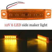 24V 6 LED Side Marker Lightโคมไฟตำแหน่งสำหรับรถพ่วงรถบรรทุกรถบรรทุก