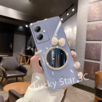 ปลอกอ่อนสำหรับ VIVO Y27 Y78 4G 5G 2023 เคส Phone Case กรอบหลังโทรศัพท์กระจกแต่งหน้าแฟชั่นหลากสีเคสโทรศัพท์กันตก