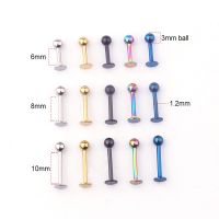 1PCS Surgical Steel Tragus Piercing Hoop Nose Jewelry Cartilage Tragus Body Piercing Tragus Earring Stud Body jewellery