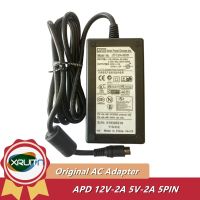 Genuine APD DA-30C01 12V 2A 5V 5 Pin Plug AC Adapter Charger for AD6008 Power Supply