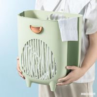 [COD] Dirty clothes basket dirty storage bucket folding bathroom toilet home wall hanging for laundry